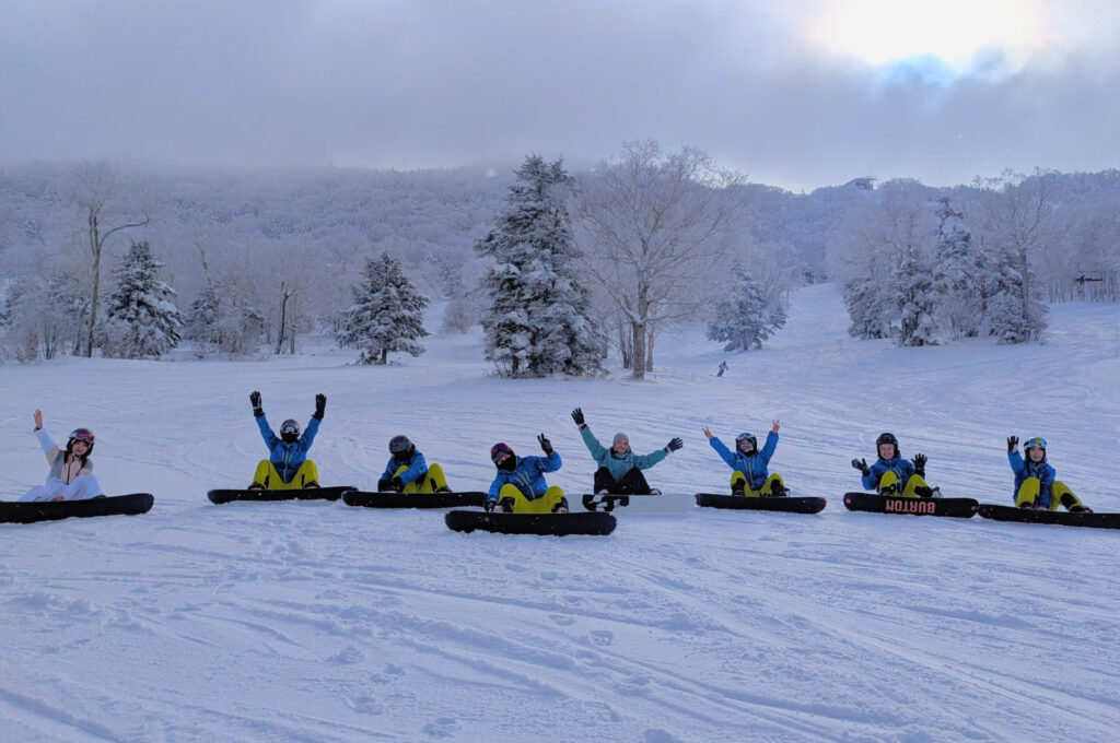 Beginners Snowboard Lesson in Shiga Kogen 2025-01-18.